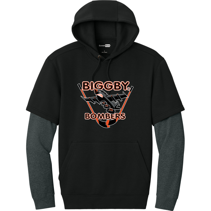 Biggby Bombers Tough Fleece Layered Hoodie