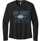 NJ Jets Women's Cotton Relaxed Long Sleeve Tee