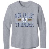 Mon Valley Thunder Women's Cotton Relaxed Long Sleeve Tee