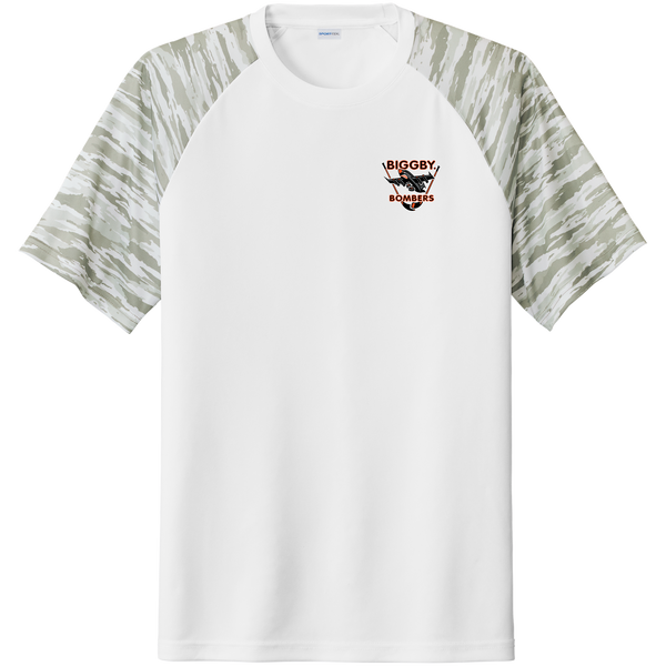 Biggby Bombers Drift Camo Colorblock Tee