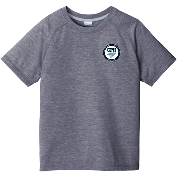 Carolina Premier Hockey Youth PosiCharge Tri-Blend Wicking Raglan Tee